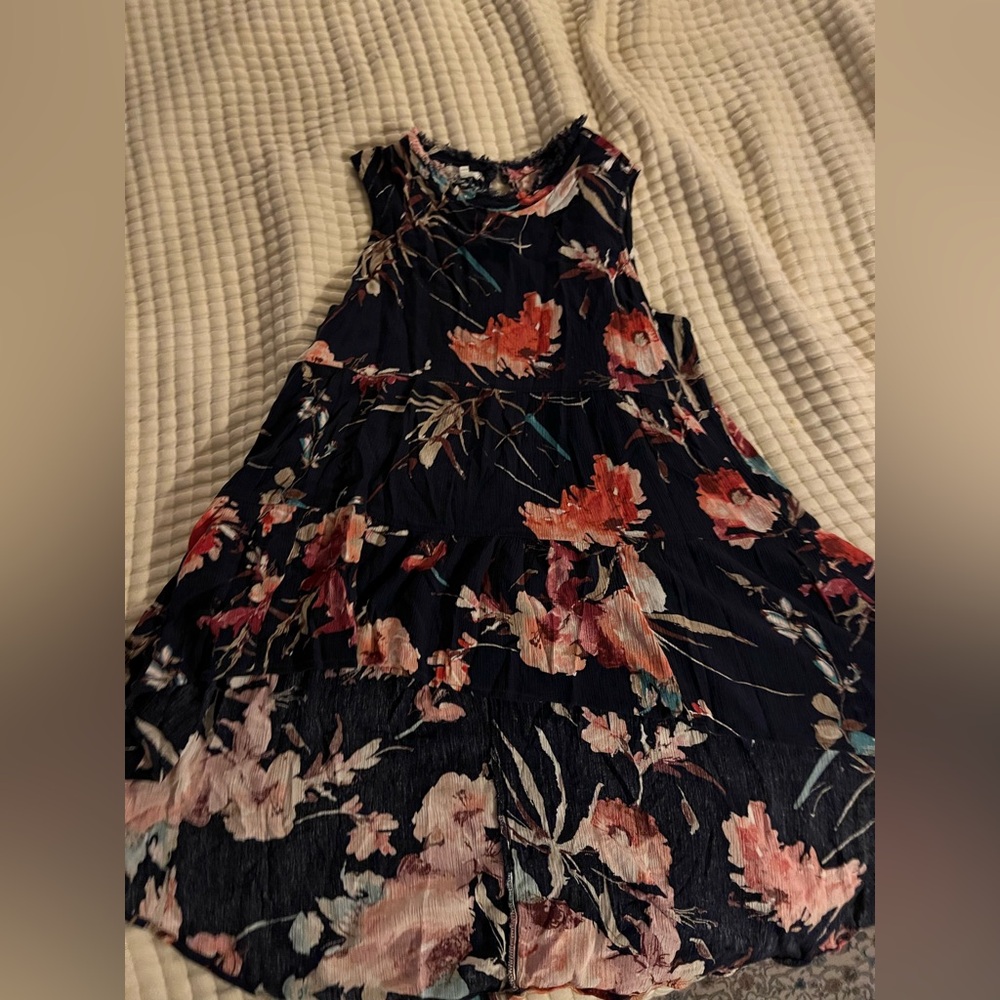 Maurices Multicolor floral hi-low tunic